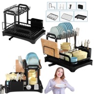 OCIEKACZ NA SZTUĆCE DO NACZYŃ SUSZARKA DWUPOZIOMOWA STOJĄCA Z ODPŁYWEM