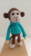 MAŁPA miś szydełko maskotka zabawka prezent handmade amigurumi ręcznie