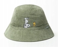 ZARA sztruksowy kapelusz typu bob Snoopy Fistaszki