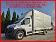 Fiat Ducato 3.0 180KM Maxi Plandeka 10 palet, Skrzynia 5m, Klima, Sprowadz