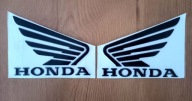 Logo Emblemat HONDA Czarny 11x8,5cm 1Para CBF CB GL NTV CBR VFR +Gift