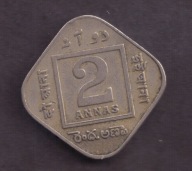 Indie Brytyjskie - 2 Anna 1920 rok