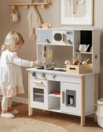 Robotime drewniana kuchnia dla dzieci z akcesoriami i tablicą od 3 lat