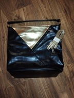 Damska torba na ramię o dużej pojemności, czarna