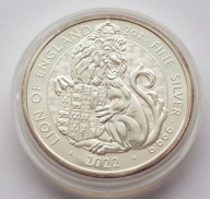 LION OF ENGLAND 2 uncje srebra Ag 999,9 2022r