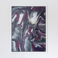 Obraz akrylowy ręcznie malowany "Inny wymiar" z ramą 80x60