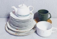 STARE NACZYNIA PRL TUŁOWICE WAŁBRZYCH PUŁTUSK BOGUCICE TALERZE KUBKI