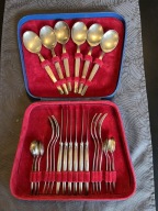 Komplet zestaw sztućce 24 szt. (4x6) MNC ZSRR w oryginalnym pudełku