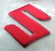 Logo Emblemat Suzuki 3D CZERWONY 2szt 3cm AN GSR GSX SV +Gift