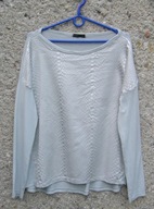 Made In Italy damska srebrno szara bluzka długi rękaw 42/44