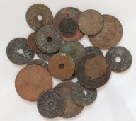 HOLENDERSKIE INDIE WSCHODNIE - zestaw monet, różne roczniki (4)