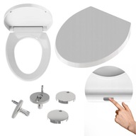 Deska sedesowa wolnoopadająca kolo WC DESKA D3 biały polipropylen BATU