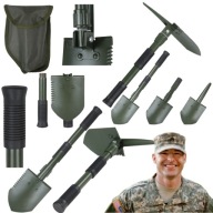 SAPERKA ŁOPATA WOJSKOWA SKŁADANA KILOF PIŁA MIL-TEC MINI + POKROWIEC OLIVE