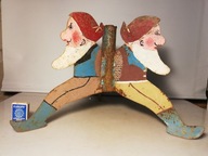 STARY STOJAK POD CHOINKĘ KRASNALE z PRL-u VINTAGE No.5