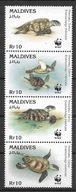 Malediwy xx W254 fauna żółw MNH VF