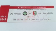 bilet GKS WIKIELEC - ZNICZ Biała Piska 22.08.2020
