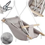 HUŚTAWKA KUBEŁKOWA LEŻACZEK KOŁYSKA Z PASAMI HAMAK DLA DZIECI Z PASAMI 3W1