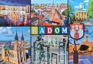 RADOM - RYNEK - KOŚCIÓŁ - KATEDRA - FONTANNA - POMNIK - HERB