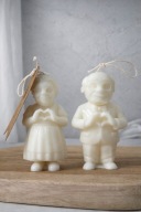 Świeca sojowa zestaw 2szt Babcia i Dziadek z sercem prezent | noya