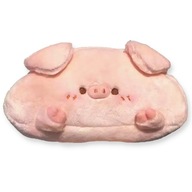 Piórnik SZKOLNY Świnka Saszetka Zasuwana Pojemna Różowy z Suwakiem Duży