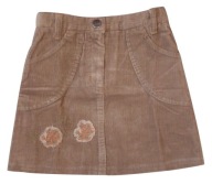 r. 104 polska spódniczka sztruksowa beżowa OKAZJA