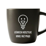 Kubek Uśmiech Kosztuje Mniej Niż Prąd Śmieszny Prezent Białe