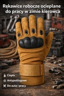 Rękawice taktyczne robocze ciepłe do pracy i samochodu