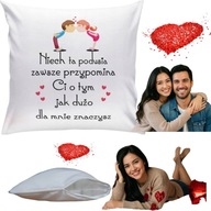 PODUSZKA PREZENT NA WALENTYNKI DLA NIEJ NIEGO DZIEWCZYNY CHŁOPAKA ŻONY MĘŻA