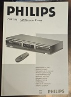 PHILIPS CDR765 instrukcja cdr recorder/player