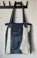 Unikatowa torba typu shopper / upcykling jeansu