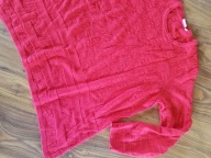 Piękny czerwony sweterek czerwony ażurowy XXXL