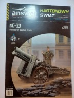 Niemieckie ciężkie działo SIG-33 150 mm skala: 1:25 Kartonowy Świat 8/2021