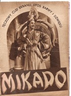 MIKADO - film -program kinowy -lata 30-te