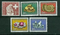 SZWAJCARIA** Pro Patria, minerały Mi 657-61