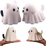 ZESTAW DEKORACJA JESIENNA OZDOBA KOTEK + PIESEK DUSZEK XL HALLOWEEN