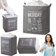 KOSZ NA PRANIE BIELIZNĘ ZABAWKI WOREK NA PRANIE DUŻY ŁAZIENKOWY 75 LITRÓW