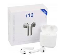 BEZPRZEWODOWE SŁUCHAWKI DOUSZNE Bluetooth i12