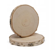 Plastry drewna krążki drewniane brzoza 17-20 cm szlifowane suche HIT