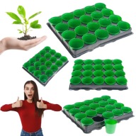 DONICZKI DO ROZSADY PLASTIKOWE PRODUKCYJNE DO WYSIEWU SADZONEK 20 SZTUK