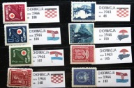 ZESTAW ZNACZKOW STARA CHORWACJA czyste