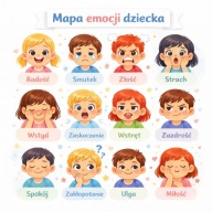 Mapa emocji dziecka – plakat edukacyjny | nauka emocji | PDF A4 A3