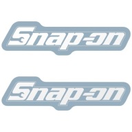 2x Naklejka z Logo SnapOn Snap-on Biała, 5 Rozmiarów, Sponsorska, Motocykl