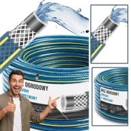 WĄŻ OGRODOWY 3/4" 50M 4 WARSTWOWY ZBROJONY POLSKI UV ELASTYCZNY MOCNY