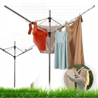 SUSZARKA OGRODOWA PRZENOŚNA DO OGRODU Z MOCNA NA PRANIE OBROTOWA DUŻA 4 50M