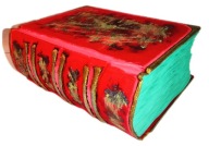 [nr 91] : A6 Mini Księga | 200k Notatnik czerwony |120g Rekwizyt FaeryITEMS