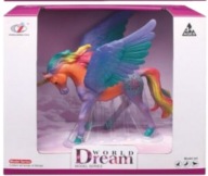 Zabawka Tęczowy Jednorożec Ogier Figurka Konik Pegaz kolorowy