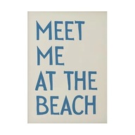 „Meet Me at the Beach” – Typograficzny Plakat Wakacyjny