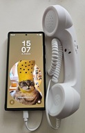 Słuchawka telefon smartwon retro PRL USB-C Biała