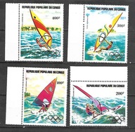 KONGO - Rok przedolimpijski - windsurfing 1983 ** Mi 917-20 (501)