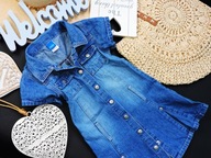 Adams - sukienka szmizjerka jeans , napki r 98